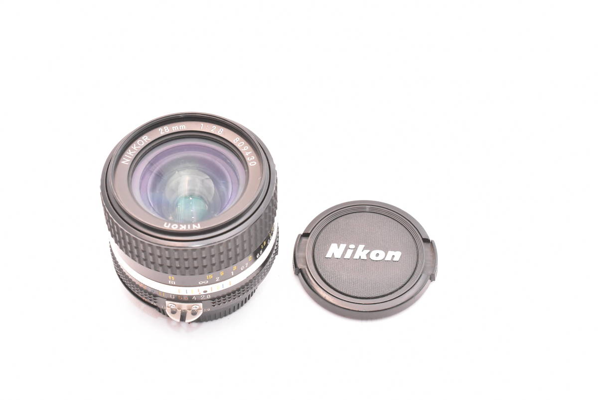 ニコン Nikon ニコン NIKKOR 28mm F2.8 Ai-s 単焦点 カメラレンズ (t4715)_画像9