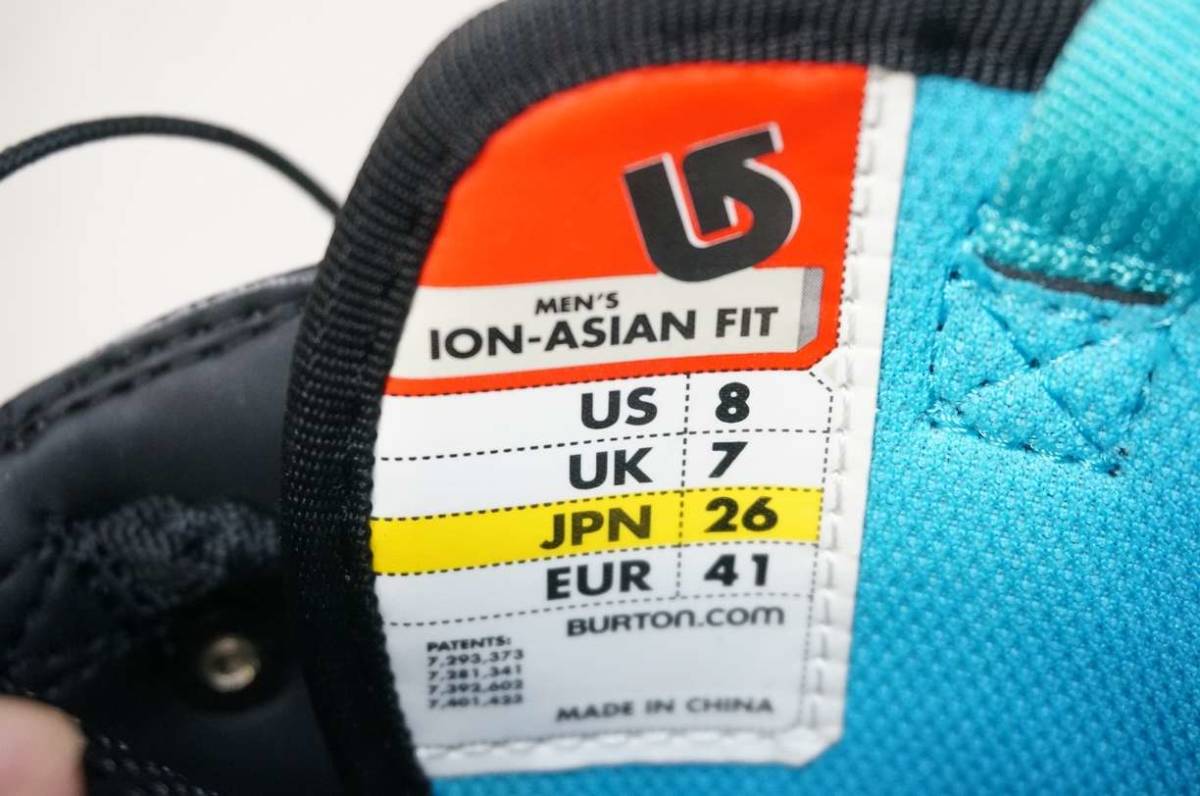 男性用 BURTON バートン スノーボードブーツ ION-ASIAN FIT 男性用 BURTON バートン スノーボードブーツ ION-ASIAN FIT