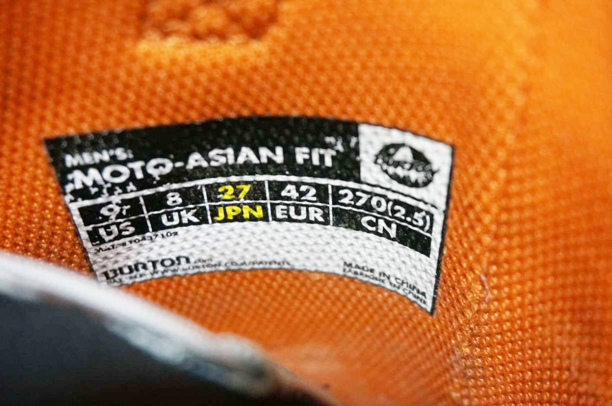 軽量 男性用 BURTON バートン スノーボードブーツ MOTO-ASIAN 軽量 男性用 BURTON バートン スノーボードブーツ MOTO-ASIAN