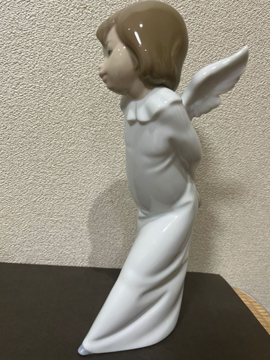 《美品》LLADRO リヤドロ  天使の考えごと  わかってきたぞ　陶器 置物 アンティーク 天使 フィギュリン