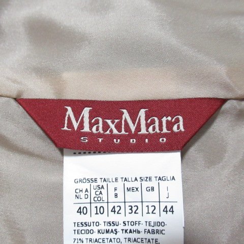 AJ12*[ beautiful goods ] Max Mara stereo . Dio no color jacket black black 44 formal ceremonial occasions outing Max Mara STUDIO