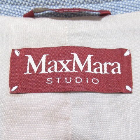 AJ12*[ beautiful goods ] Max Mara stereo . Dio fine quality! wool × cashmere single jacket light purple lavender series 46 Max Mara STUDIO
