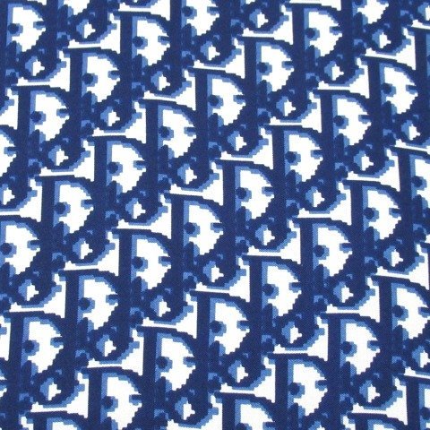 Y12*[ beautiful goods ]Dior silk scarf navy blue navy series Toro ta- pattern large size silk silk Christian Dior Christian Dior[ cat pohs OK]