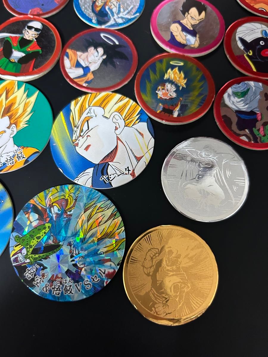 【昭和レトロ】BANDAI バンダイ　ドラゴンボール　丸めんこ　メンコ　26枚 面子