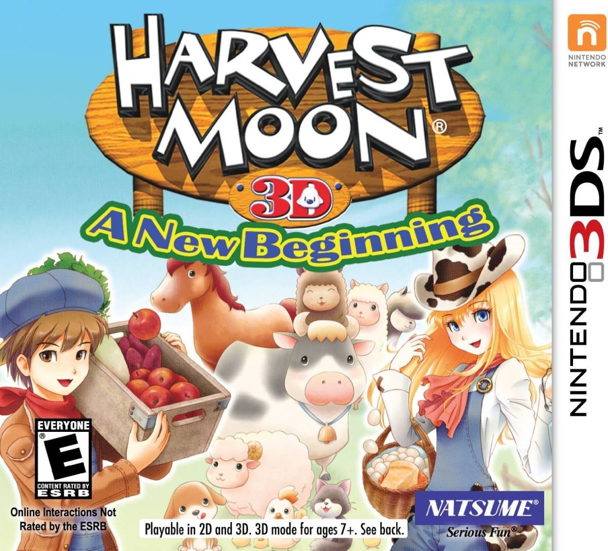 Harvest Moon 3D A New Beginning Nintendo 3DS 牧場物語3D A ニンテンドー3DS ビ