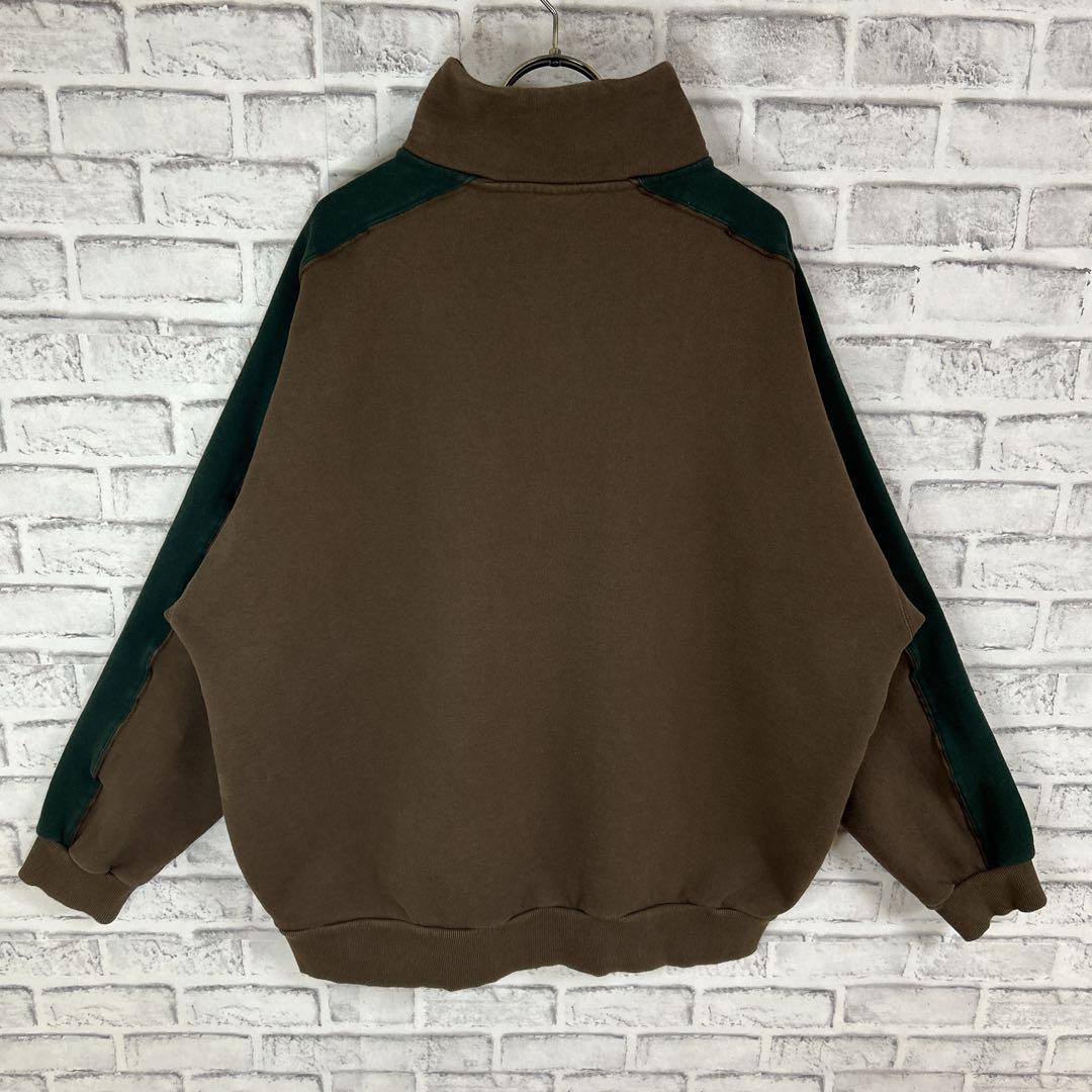KEBOZ ケボズ スウェット ハーフジップ センター刺繍ロゴ 人気 KEBOZ ケボズ スウェット ハーフジップ センター刺繍ロゴ 人気
