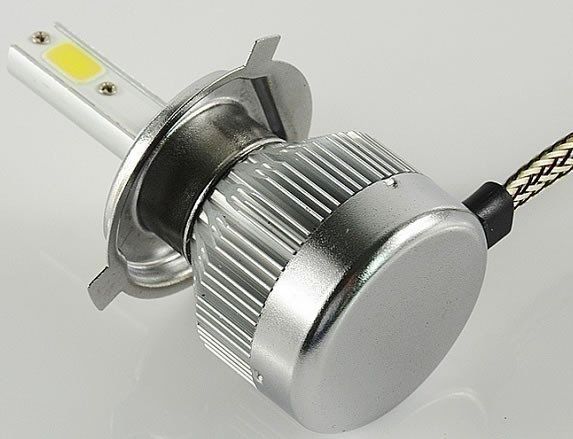 LED ヘッドライト DC12V H4対応 Hi/Lo切り替え 6000ルーメン (検 CB1100 CB1300 CB750 CBR600_画像2