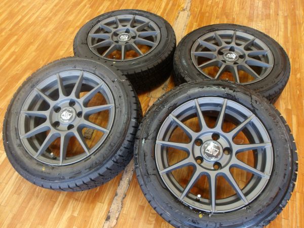 O 送料無料 美品 バリ山 21年製 MSW85 OZ 16 5H120 7J+38 スタッドレス 205/55R16 BMW 2シリーズ F22 1シリーズ F20 3シリーズ E90_画像1