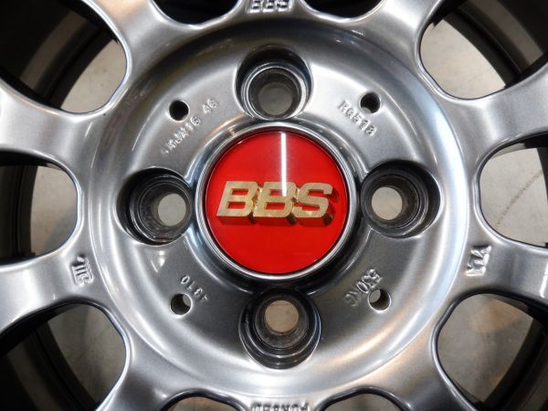 S 送料無料 美品 鍛造 BBS RG-F 16 4H100 6.5J+48 ヨコハマ Sドライブ 195/50R16 アクア ヤリス ヴィッツ フィット RS スイフト デミオの画像6