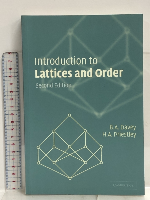 除籍本 Introduction to Lattices and Order Cambridge University Press Davey, B. A.