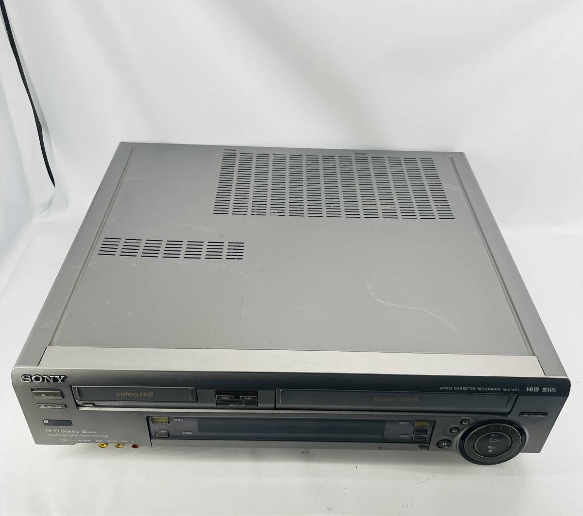 【ジャンク品】SONY ソニー ビデオカセットレコーダー WV-ST1 S-VHS Hi8 ビデオデッキ_画像1