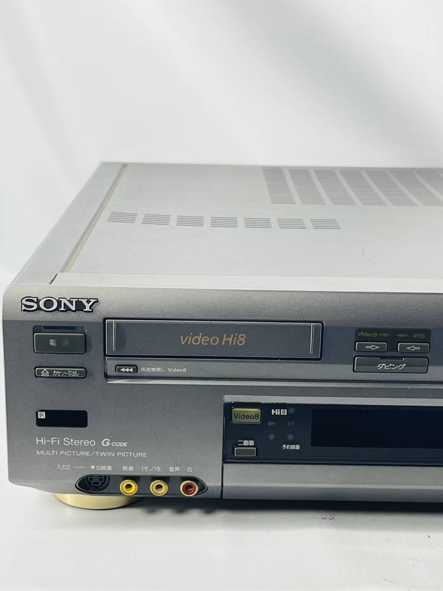 【ジャンク品】SONY ソニー ビデオカセットレコーダー WV-ST1 S-VHS Hi8 ビデオデッキ_画像3