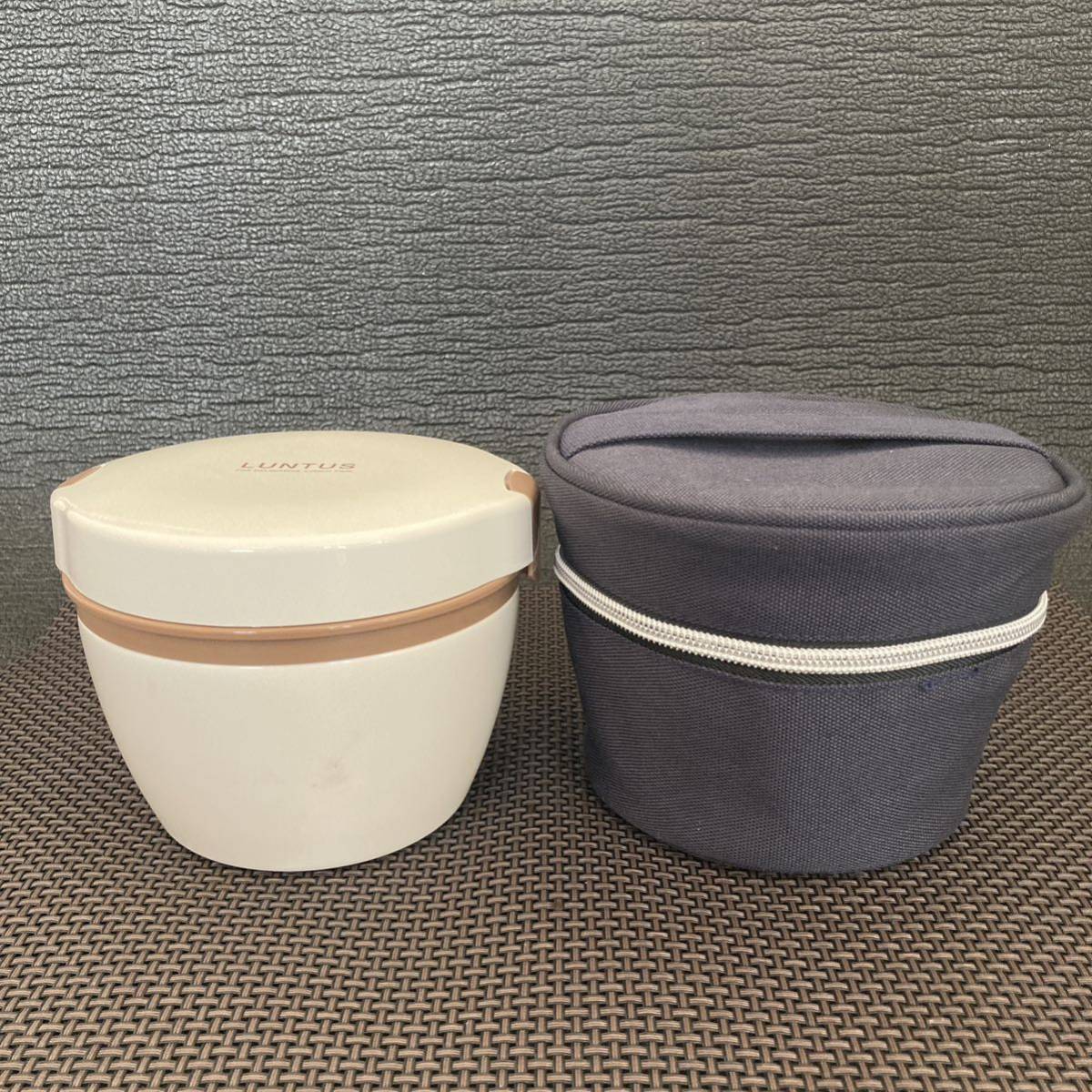 カフェ丼ランチ ランタス 弁当箱 保温 タッパーウェア アスベル Tupperware 容器 楕円 丼 ランチ 弁当 _画像1