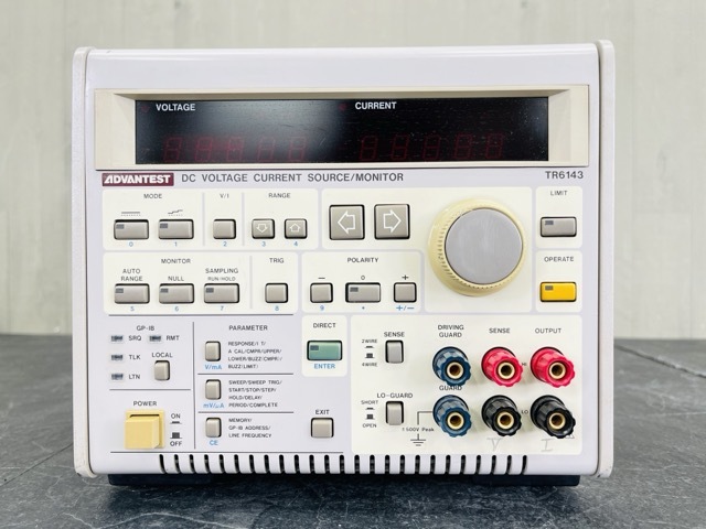 ADVANTEST 直流電圧電流発生器 【中古】アドバンテスト TR6143 直流電圧・電流源 モニター/55971