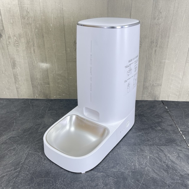  automatic pet feeder [ used ] operation guarantee ROJECO for pets automatic feeder white cat middle for small dog smartphone .. operation PTM-001 automatic ..../71007