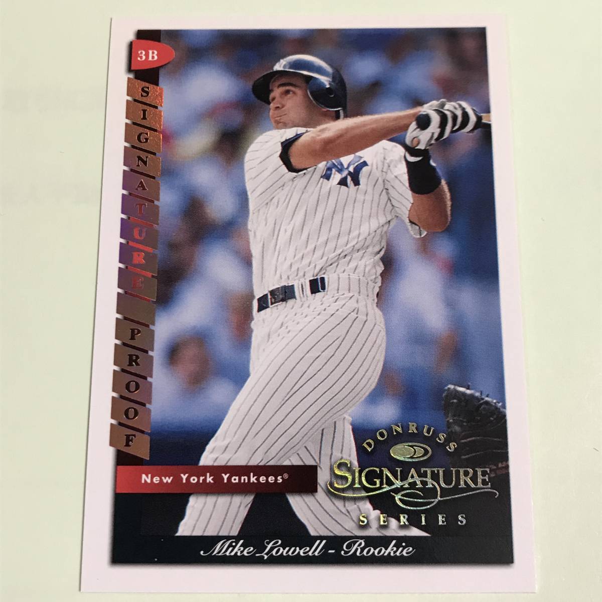 1998 DONRUSS SIGNATURE PROOF MIKE LOWELL RC_画像1