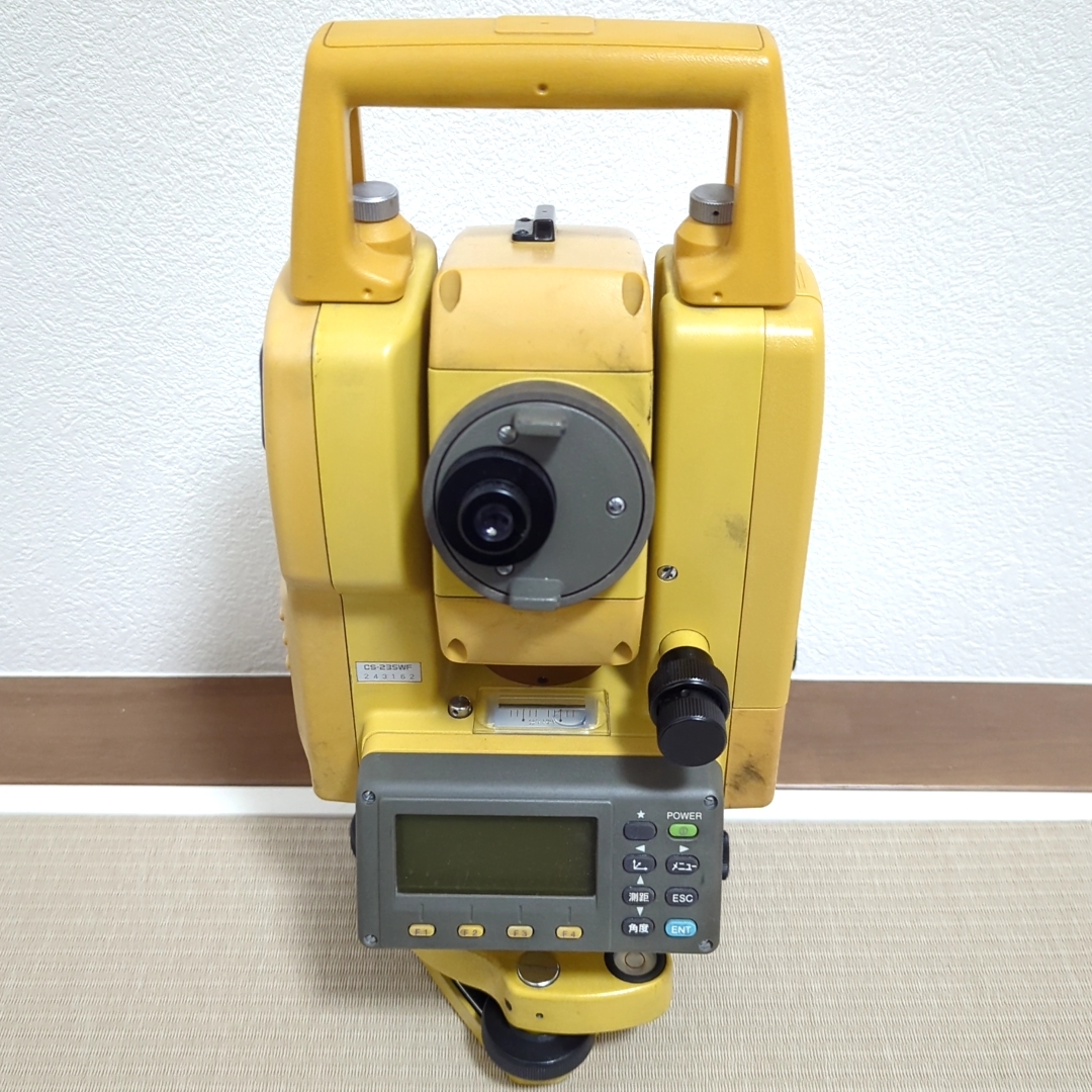 ★動作OK★ TOPCON CS-235WF トプコン トータルステーション 測量機器 バッテリー ケース付き_画像4