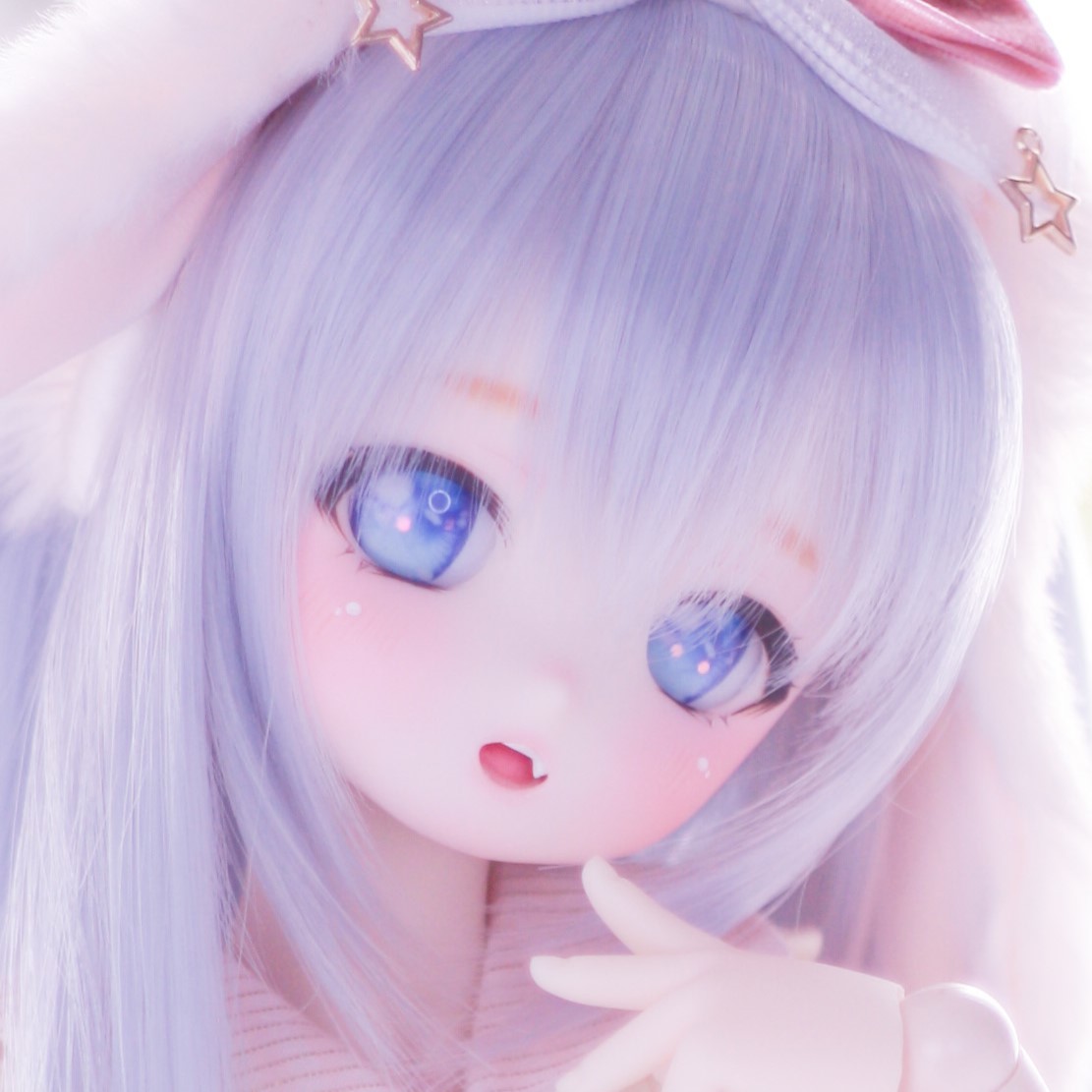  DDH - 27 カスタムヘッド (SW肌)ソフビ盛り + アイ2点 + 舌パーツ + ウィッグ【きっこりぃ*°】_画像1