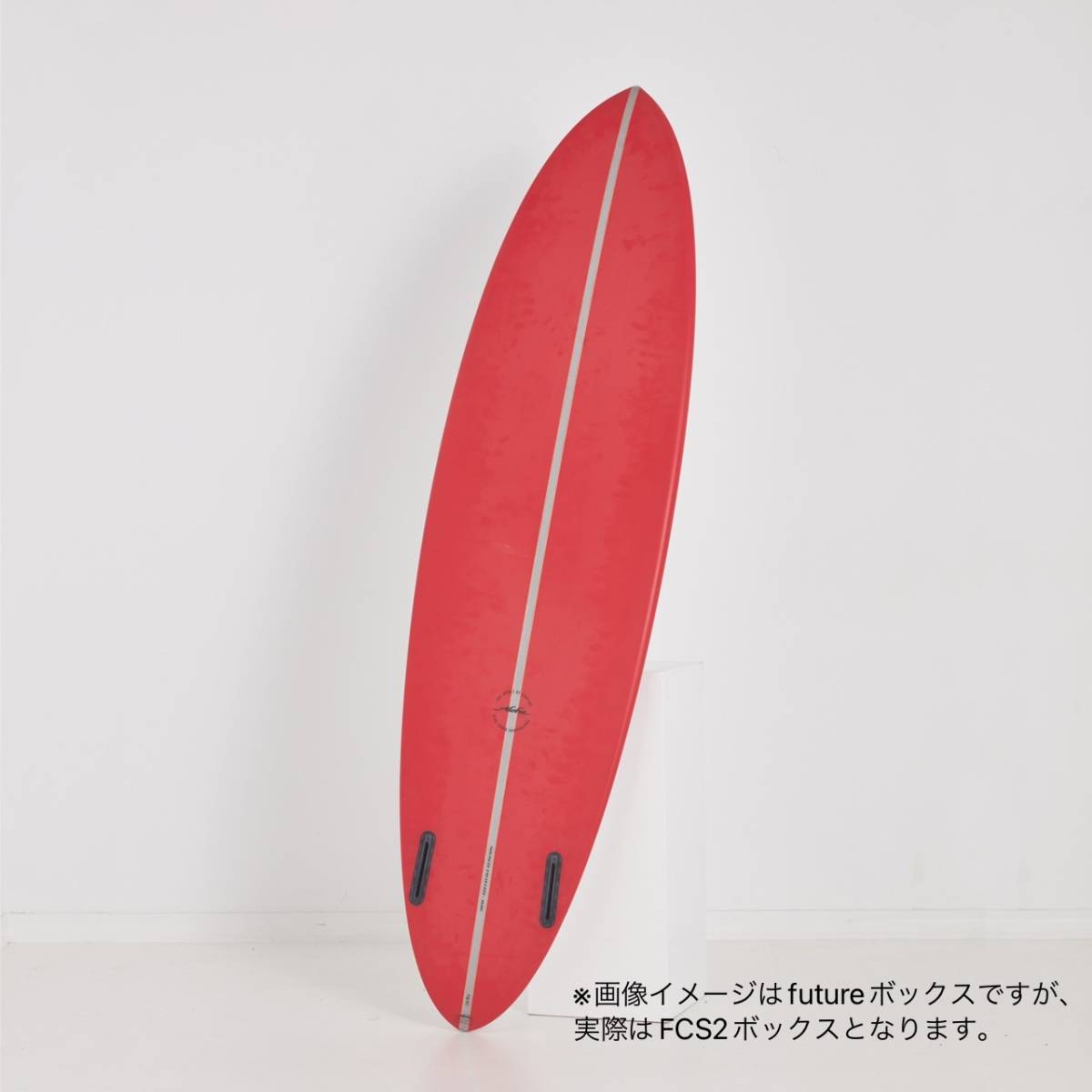 ☆★大特価★☆ 6'6” 37L TWIN PIN RED FCS2 PU / ALOHA サーフボード ミッドレングス ツイン ファン オルタナ お洒落 最安値 小波 浮力_画像5