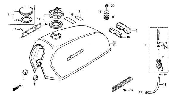 CD50 ベンリィ 純正 L フューエルタンク エンブレム 在庫限り CD ベンリー 新品 CD90 左 ウイングマーク CL Ape ホンダ honda .065_CD50　F-12　タンク