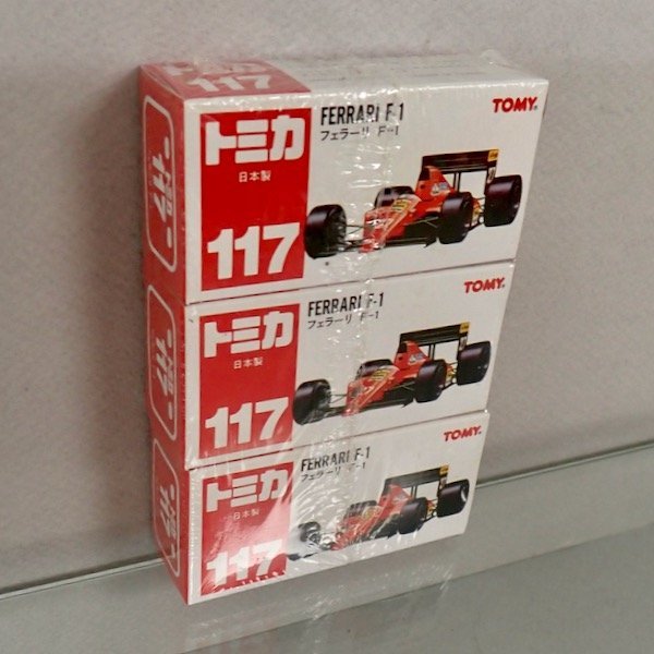 ★新品未開封 3台セット 日本製 117-2 フェラーリ F1 トミカ ★_画像3