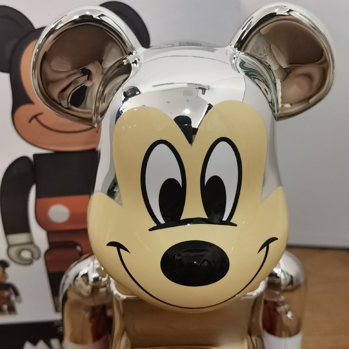 BE@RBRICK fragmentdesign MICKEY MOUSE COLOR ベアブリック bearbrick コラボ MEDICOM TOY 400%+100% メディコム トイ 全高約70mm／280mm_画像3