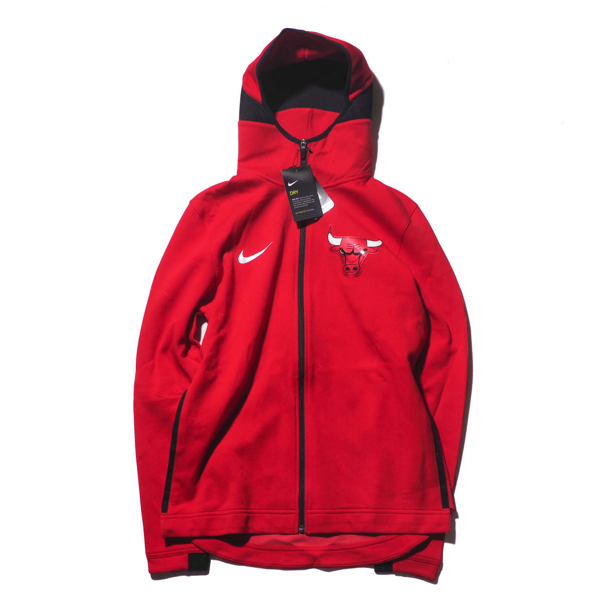 NIKE DRY SHOWTIME FZ HOODIE ”CHICAGO BULLS” Lサイズ シカゴ ブルズ パーカー NBA スウェット ナイキ_画像1