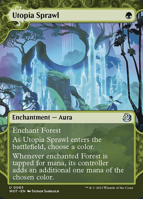 MTG ■緑/英語版■ 《楽園の拡散/Utopia Sprawl》エルドレインの森 おとぎ話 WOT_画像1