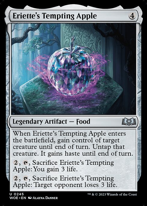 MTG ■無/英語版■ 《エリエットの誘う林檎/Eriette's Tempting Apple》★FOIL★エルドレインの森 WOE_画像1