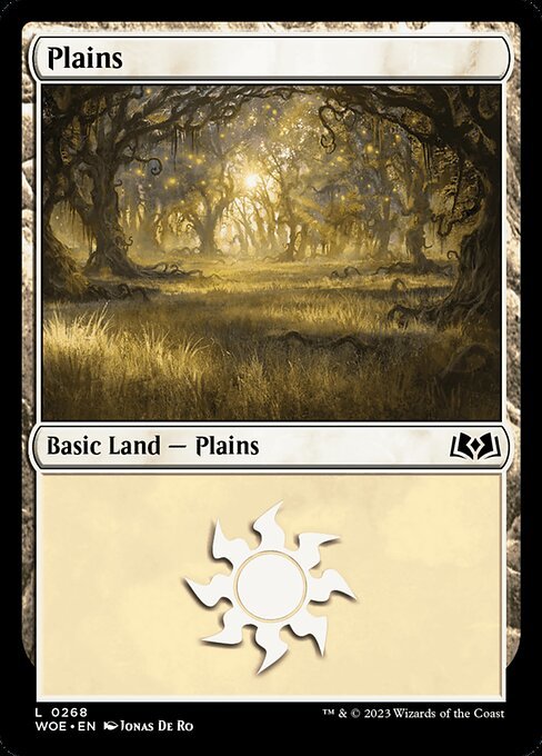 MTG ■土地/英語版■ 《平地/Plains》★FOIL★エルドレインの森 WOE_画像1