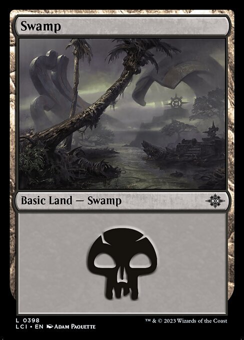 MTG ■土地/英語版■ 《沼/Swamp》 イクサラン：失われし洞窟 LCI_画像1