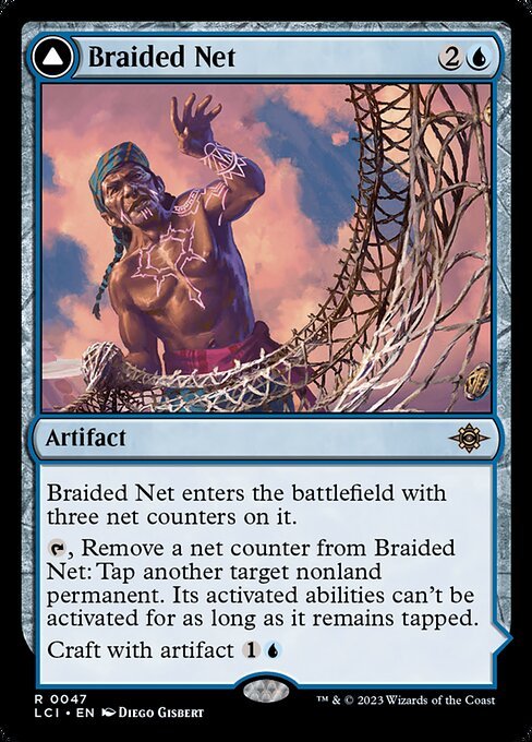 MTG ■青/英語版■ 《編まれた網/Braided Net》 イクサラン：失われし洞窟 LCI_画像1