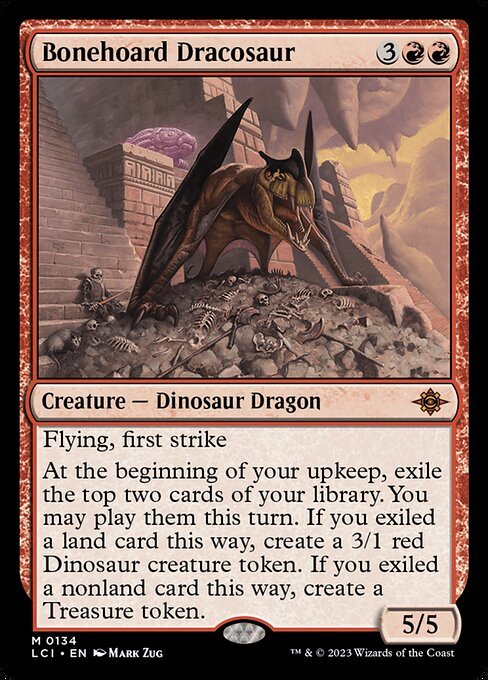 MTG ■赤/英語版■ 《骨集めのドラコサウルス/Bonehoard Dracosaur》 イクサラン：失われし洞窟 LCI
