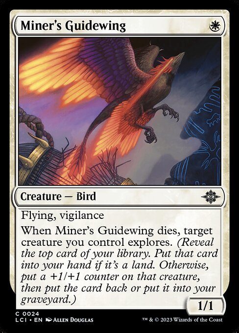 MTG ■白/英語版■ 《鉱夫の導鳥/Miner's Guidewing》 ★FOIL★ イクサラン：失われし洞窟 LCI_画像1