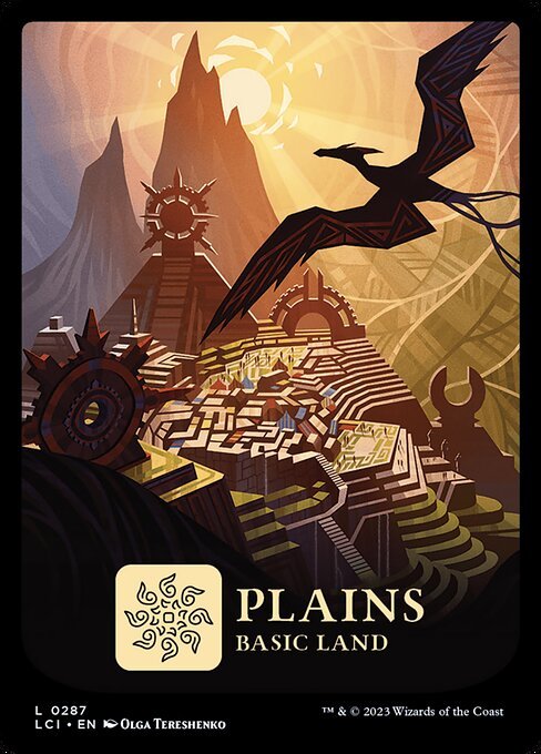 MTG ■土地/英語版■ 《平地/Plains》 イクサラン：失われし洞窟 LCI_画像1