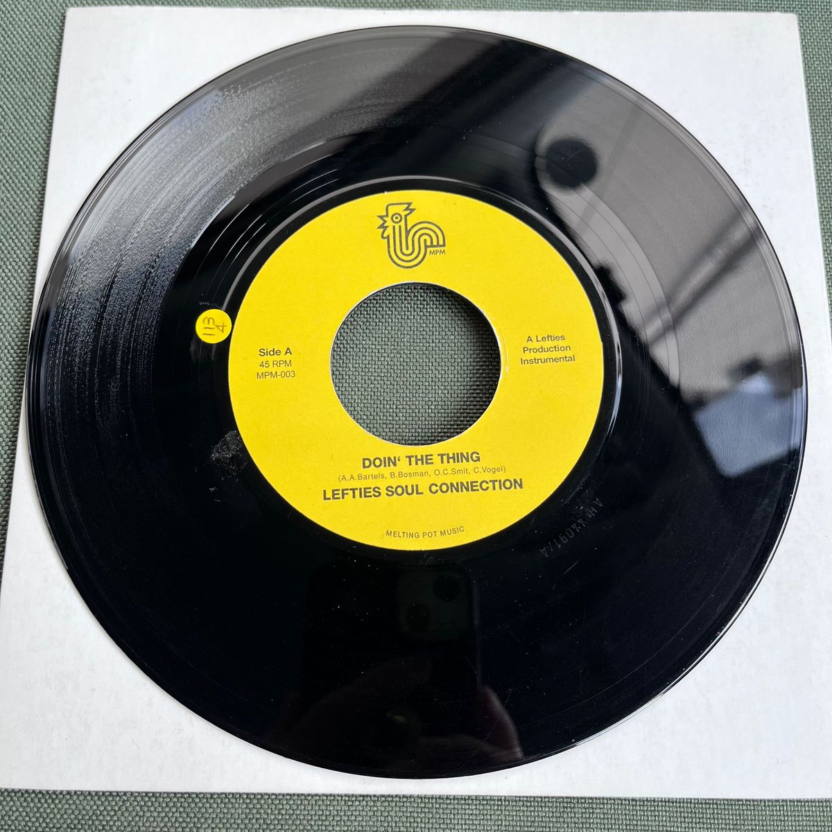 lefties soul connection / doin' the thing、generator oil 7inchレコード