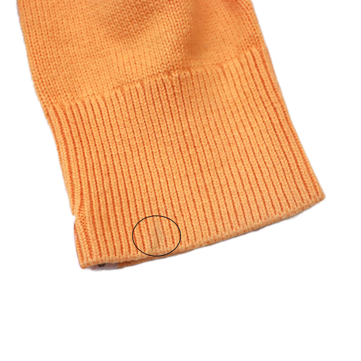 A BATHING APE knitted sweater M cotton orange made in Japan 