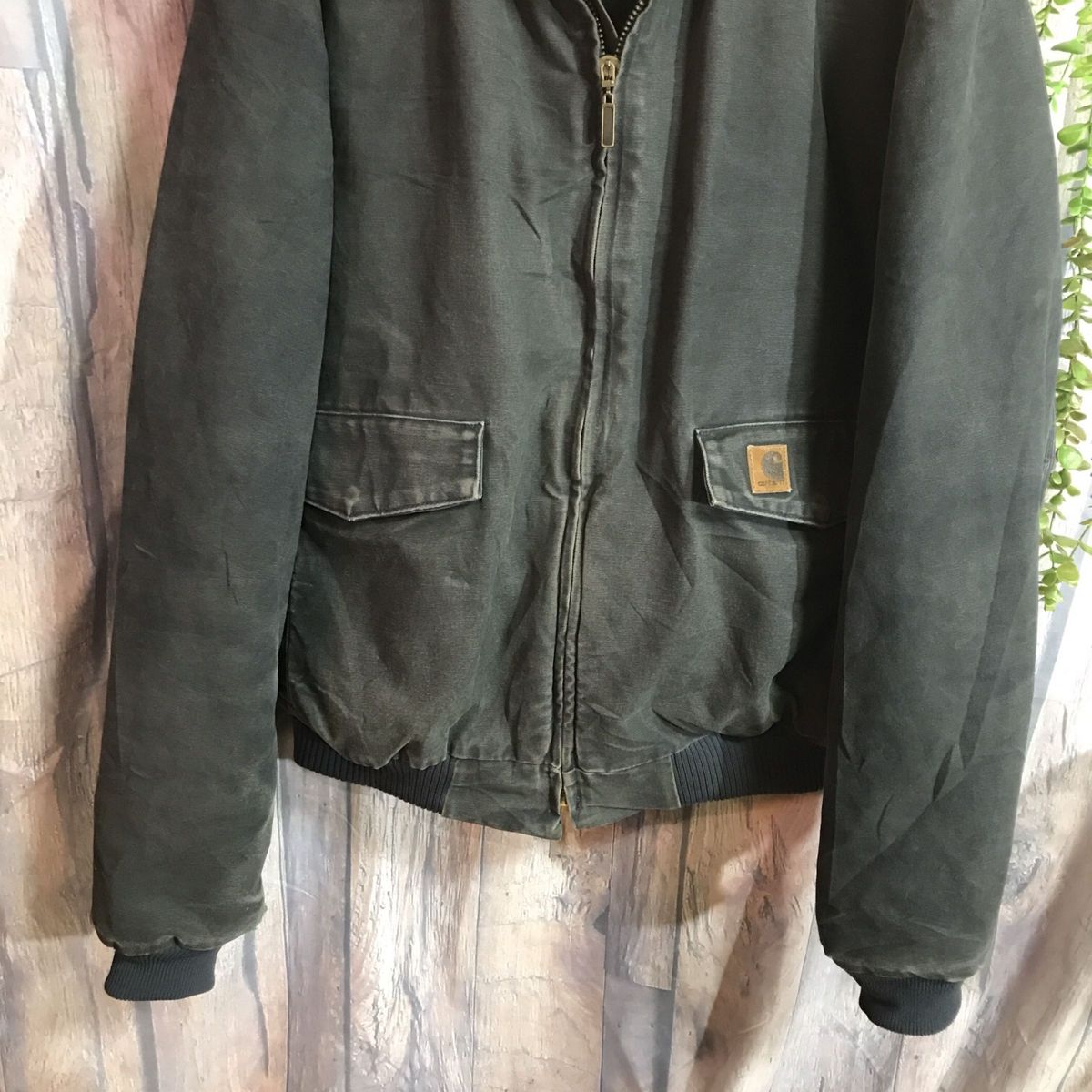 Carhartt カーハート ダック ジャケット J165 革パッチ 2XL 古着 Carhartt カーハート ダック ジャケット J165 革パッチ 2XL 古着