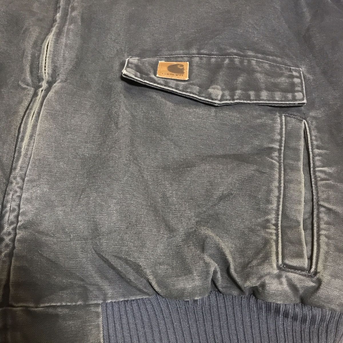 Carhartt カーハート　ダック　ジャケット　J165 革パッチ　2XL 古着　サンタフェ　デトロイト　ゆるダボ