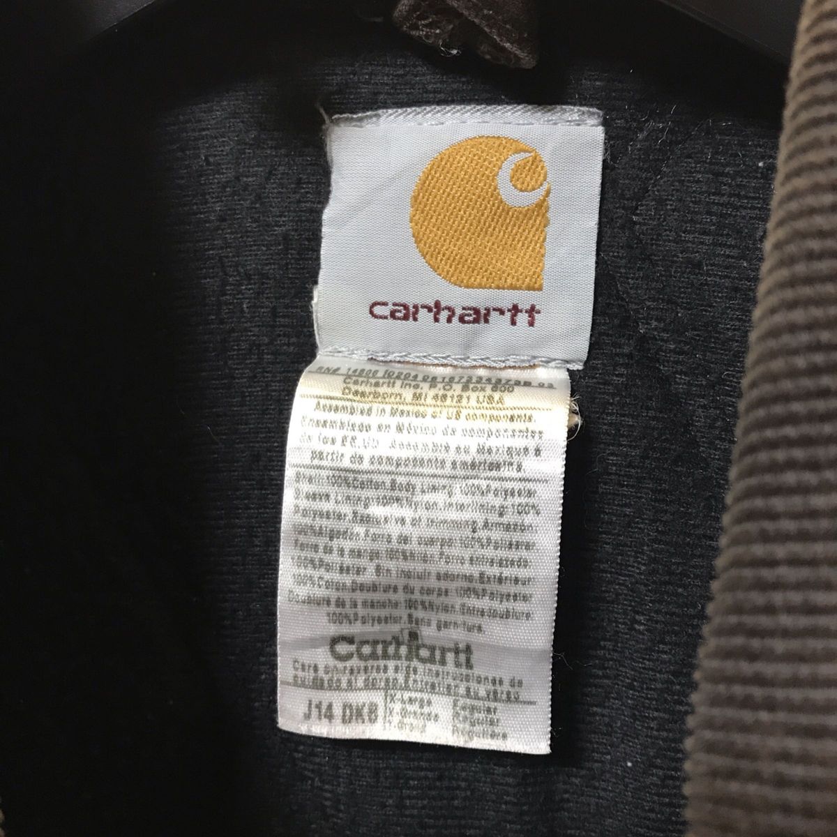 vintage  ヴィンテージ　古着　carhartt カーハート　ダック　ジャケット　サンタフェ　j14 XL