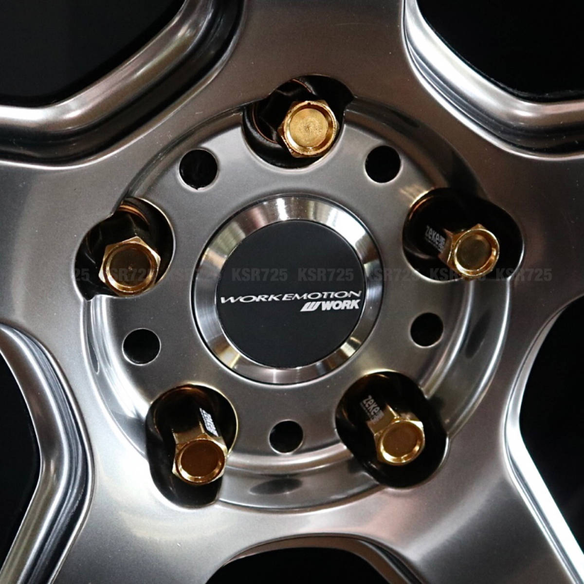 スチール製 袋タイプ M12×P1.5/20個 45mm ゴールド ロング ホイールナット トヨタ ホンダ マツダ 三菱 ダイハツ NBOX マークX プリウス 他_画像2