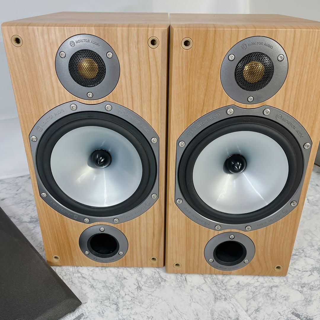 【極美品】MONITOR AUDIO BRONZE Ⅱ　ナチュラルオーク　ブックシェルフスピーカー_画像3