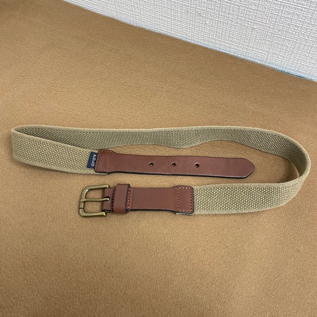 【美品】POLO RALPH LAUREN ベルト ラルフローレン ベルト レザー ゴム トラッド アメトラ_画像1