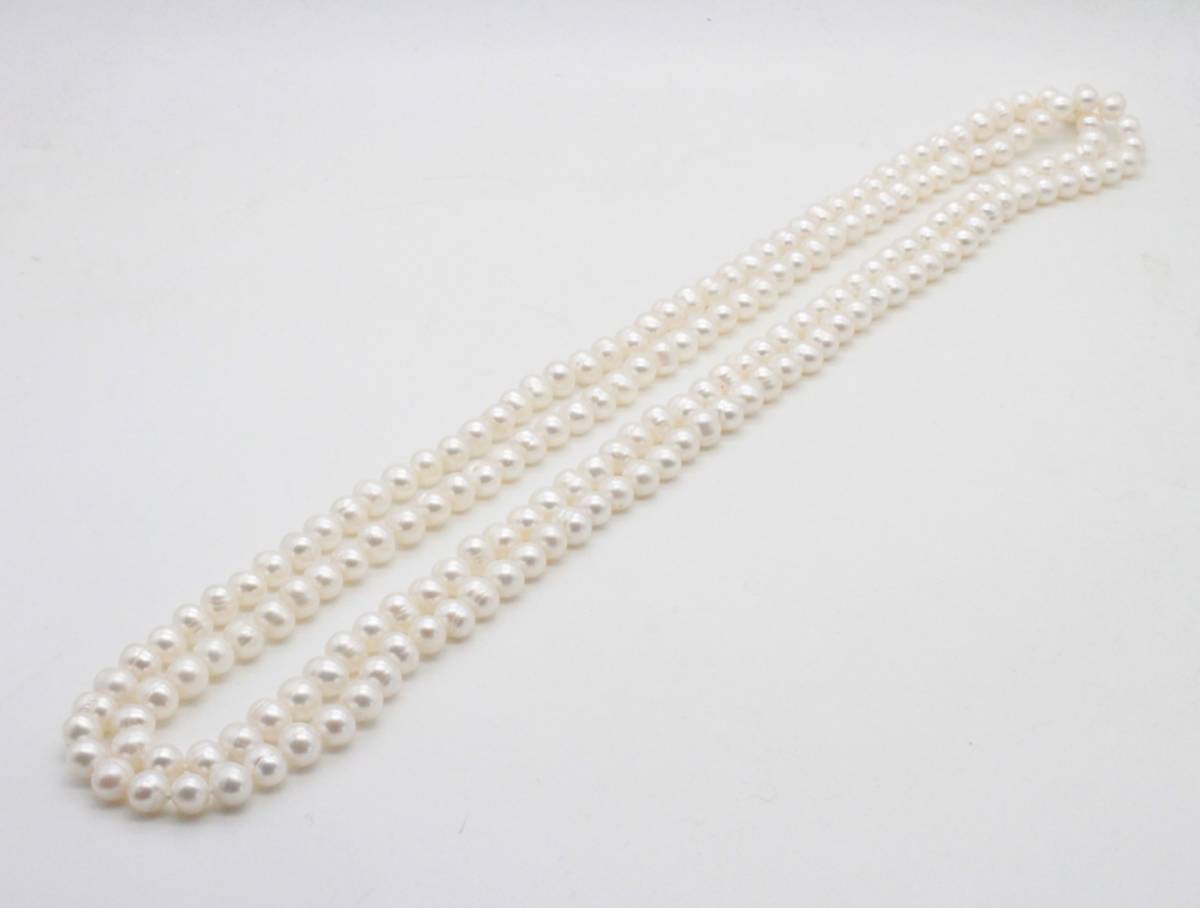 **[ beautiful goods ]Bijou de Mbiju-do M fresh water pearl long necklace 160cm**