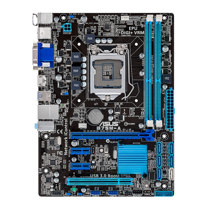 ASUS B75M-A マザーボード Intel B75 LGA 1155 Micro ATX の画像1
