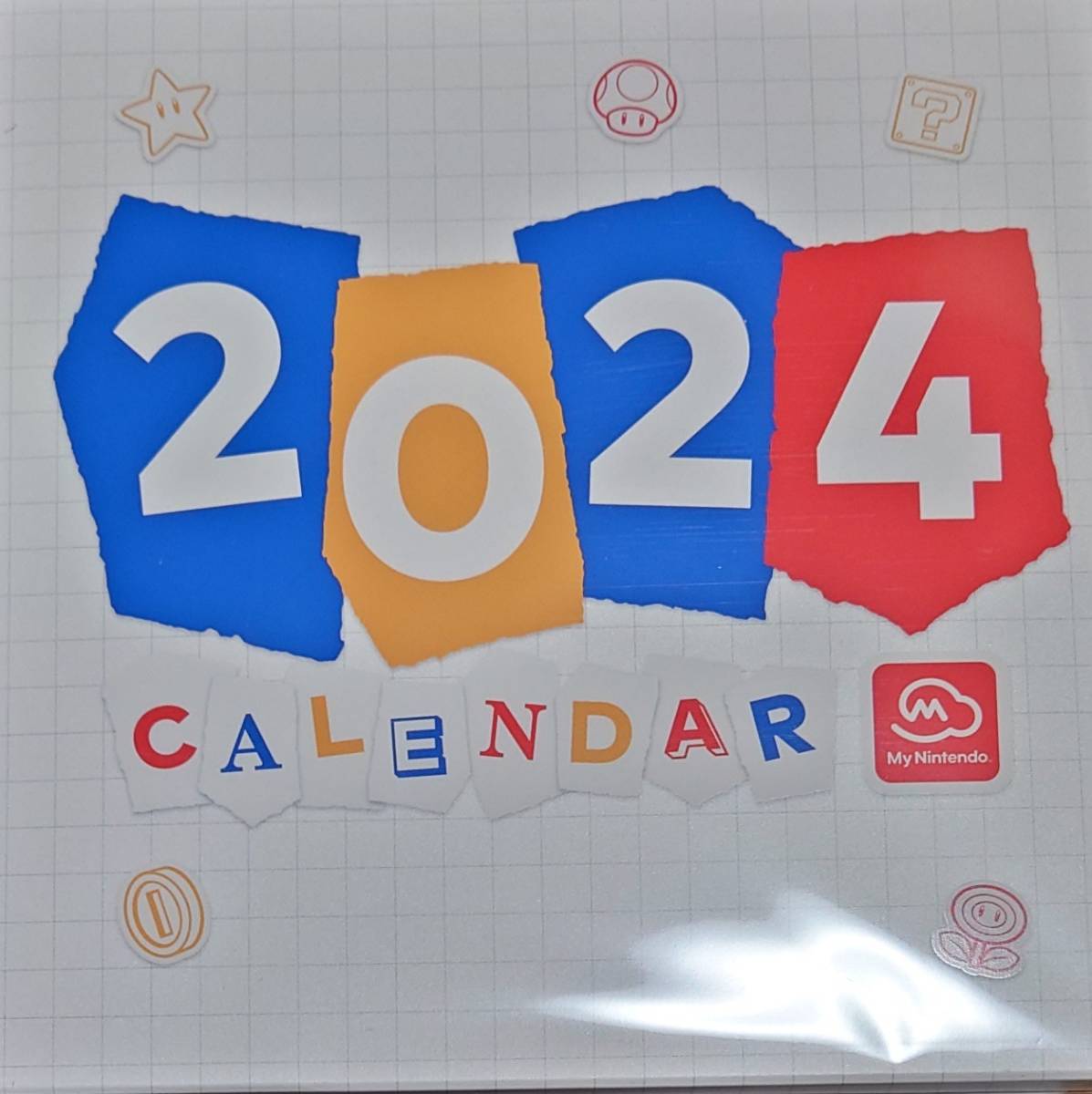 マイニンテンドーストア・マイニンテンドーオリジナルカレンダー2024（卓上カレンダー）マリオ・ピクミン_画像1
