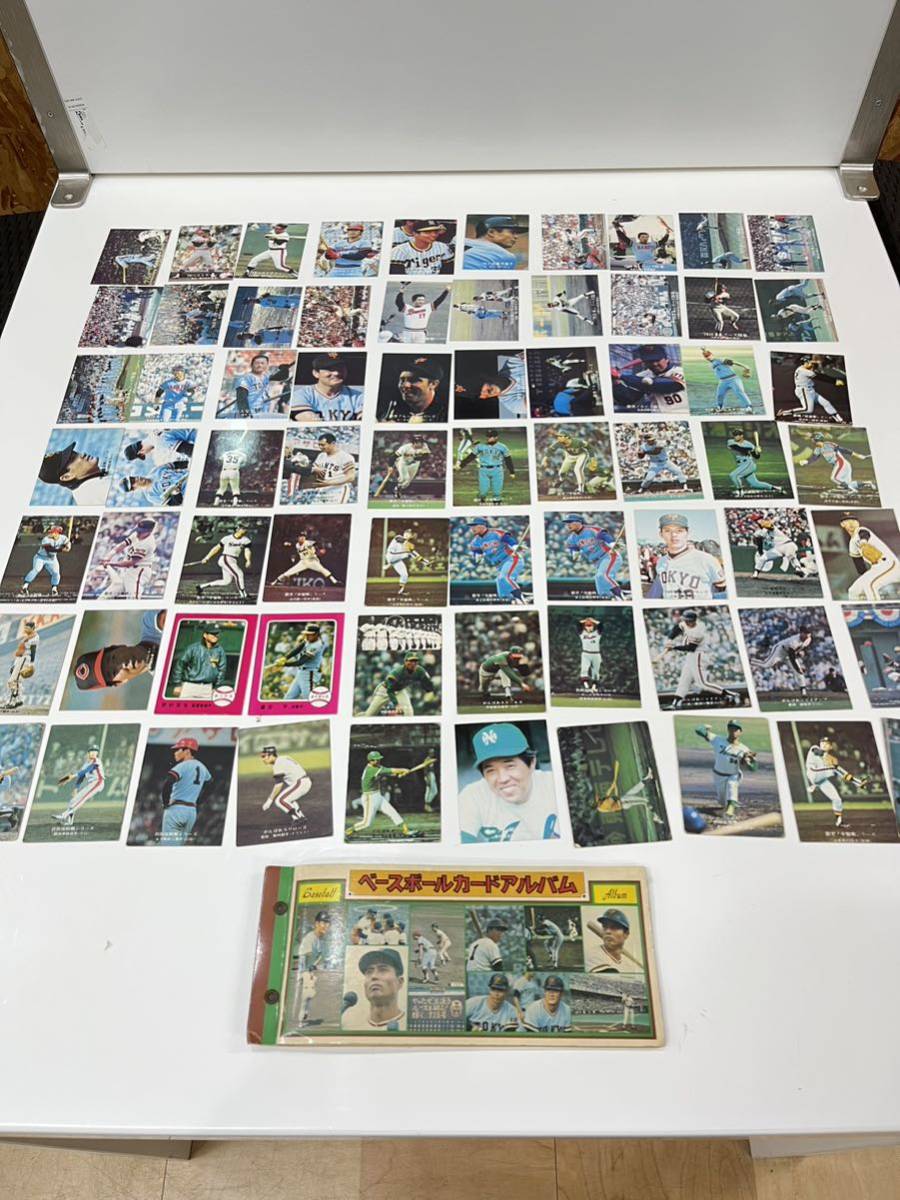 ■当時物■昭和レトロ■カルビープロ野球カード　1973〜1976年　70枚セット ■カードアルバム (ポケット野球ブック)ベースボール
