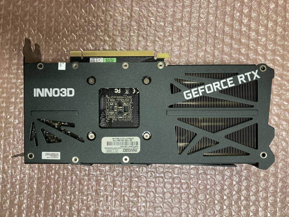 GEFORCE RTX 3060 Ti TWIN X2 OC INNO3D ＠ 中古 グラフィックカード グラボ 動作確認済み ジャンク扱い in38_画像2