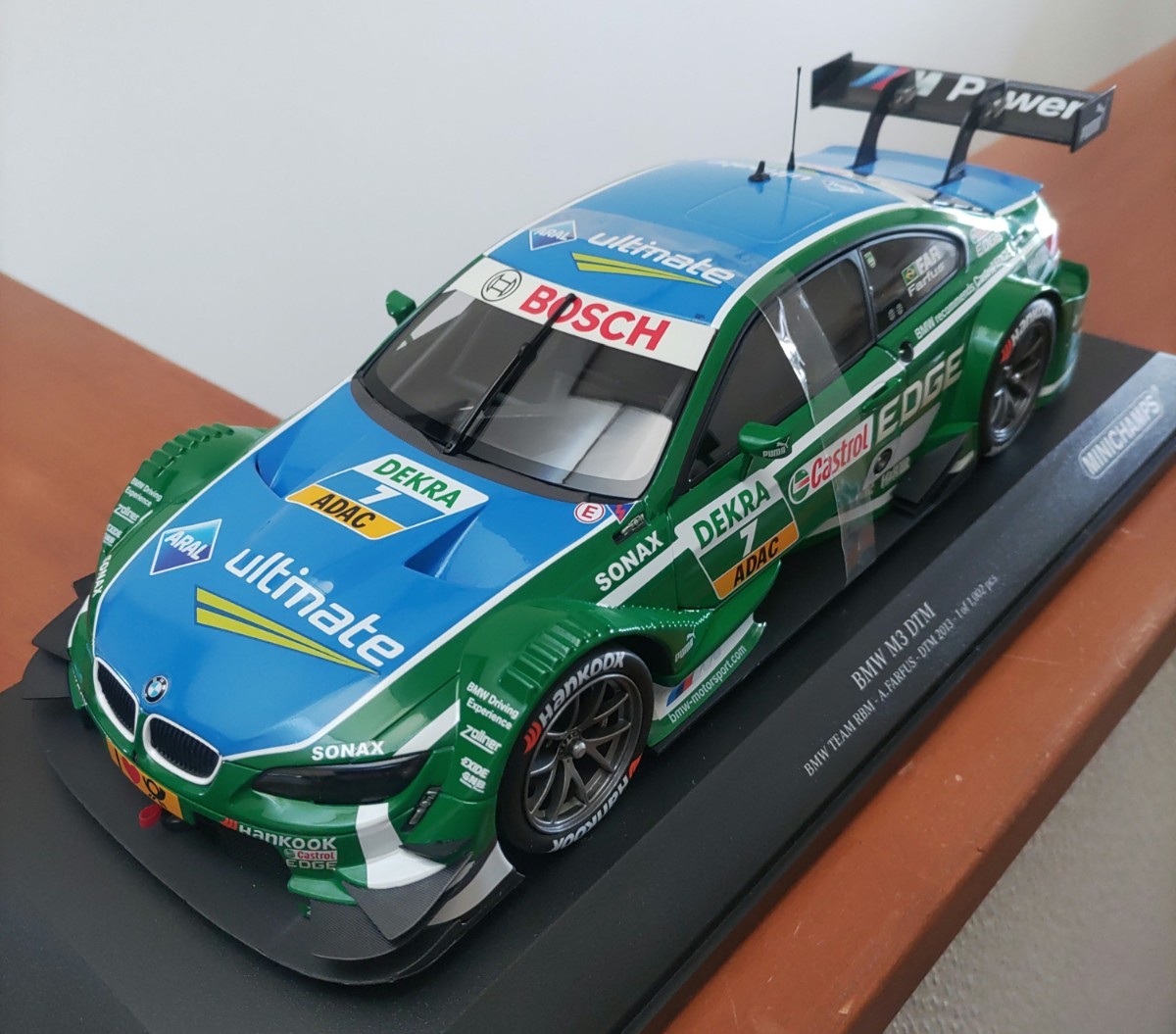 ☆ PMA1/18 BMW M3 (E92) BMW TEAM RBM #7 A.ファルファス DTM 2013 ドア開閉未開封 ☆_画像1