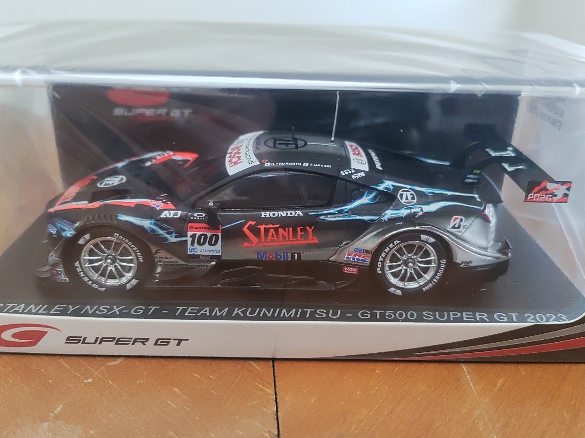 ☆ 新品美品！スパークモデル 1/43 STANLEY NSX-GT #100 ~TEAM KUNIMITSU~GT500 山本尚貴/牧野任祐 スーパーGT 2023年 ☆_画像1